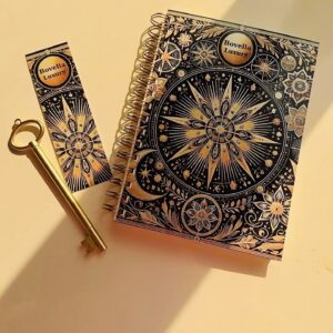 Bovella Luxury  Özel Tasarımlı Spiralli Ajanda/Defter –Doldurulabilir Tükenmez Kalem ve Ayraç Hediyeli!