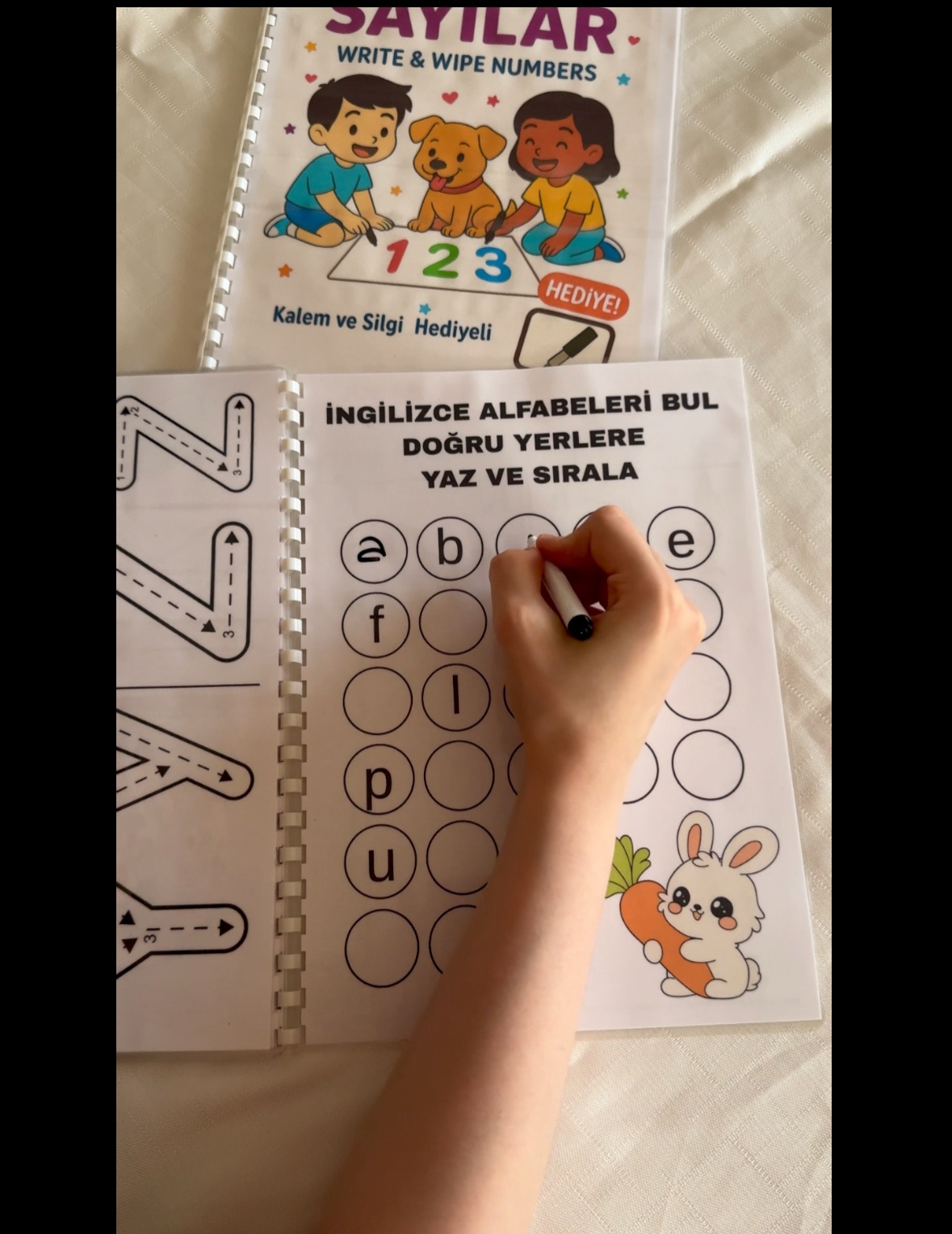 Yaz Sil Plastik Kaplamalı Su Bazlı Silgili Kalem Hediyeli! 2 Kitapçık Set - Görsel 22