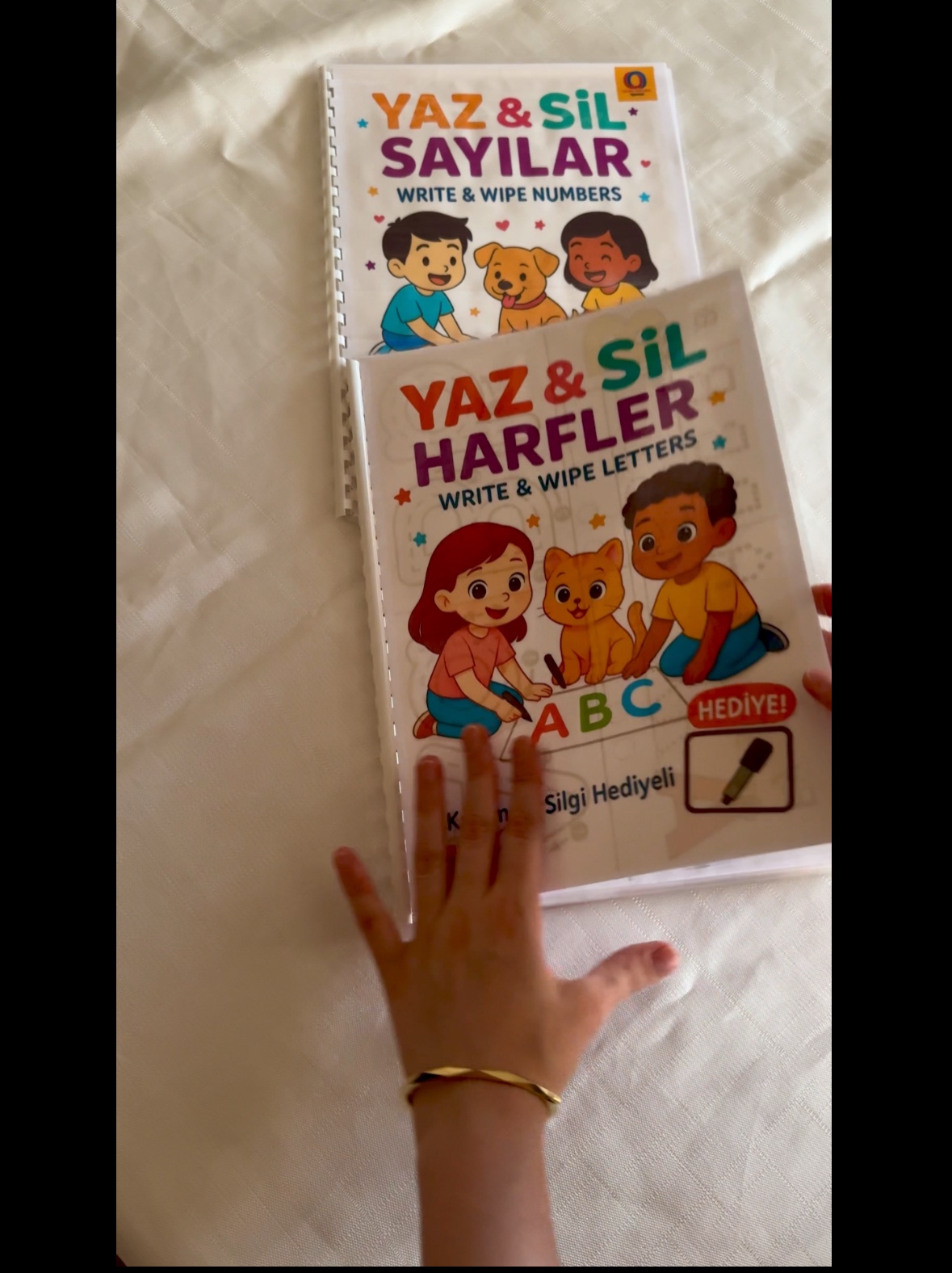Yaz Sil Plastik Kaplamalı Su Bazlı Silgili Kalem Hediyeli! 2 Kitapçık Set - Görsel 10