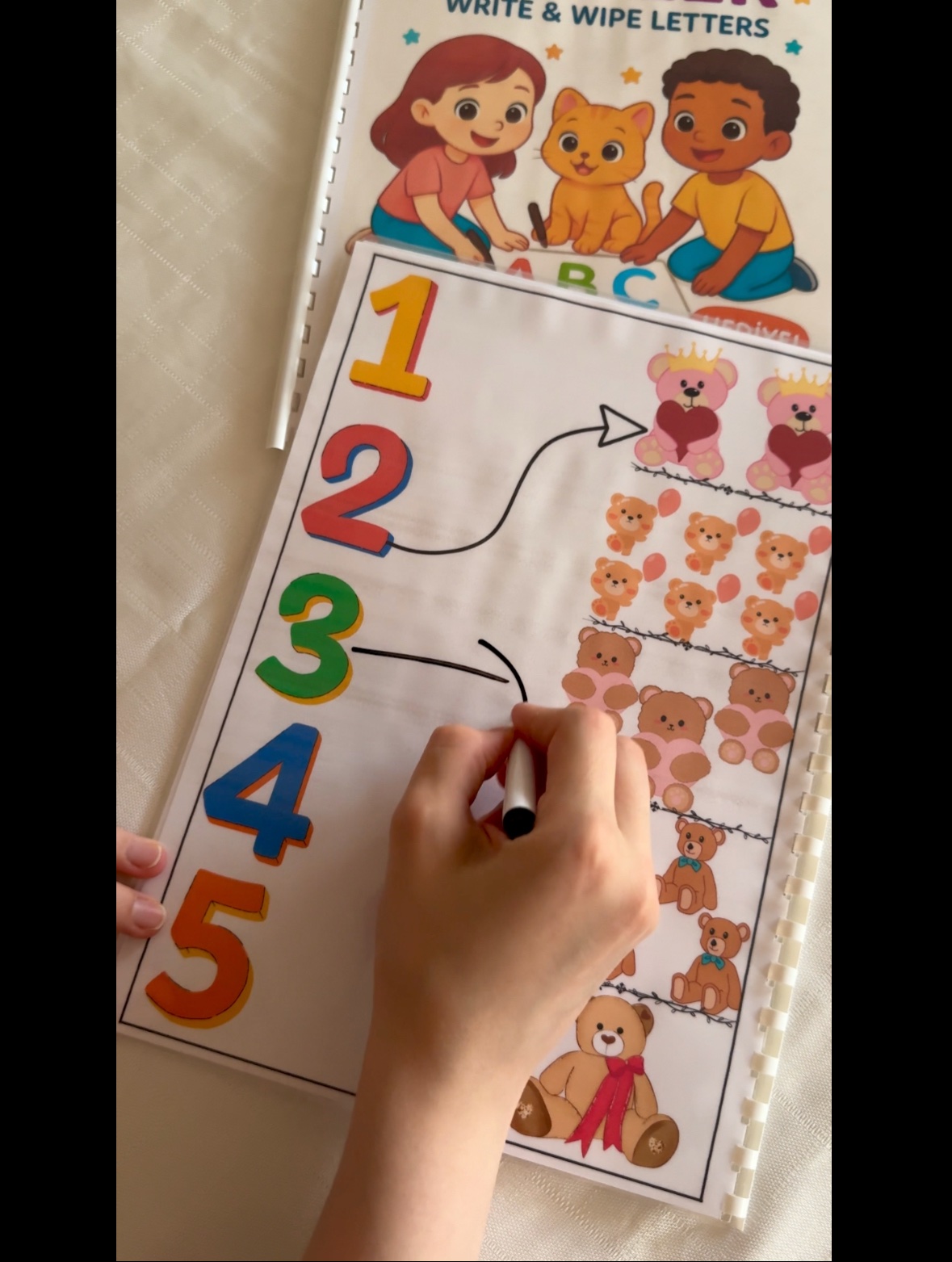 Yaz Sil Plastik Kaplamalı Su Bazlı Silgili Kalem Hediyeli! 2 Kitapçık Set - Görsel 6